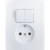 Berker S.1 stopcontact met serieschakelaar wit Sale