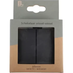Berker S.1 wissel-wisselschakelaar antraciet