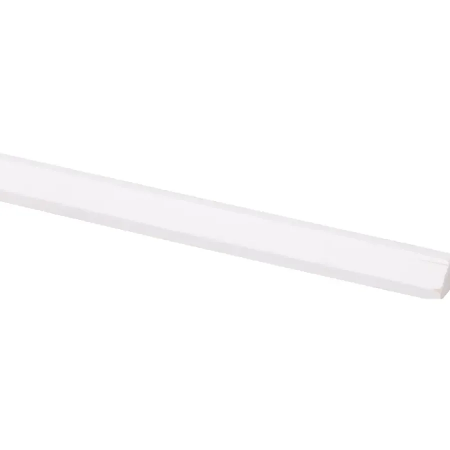 Geen Binnenhoek lat grenen wit gegrond 11x11 mm lengte 270 cm Best