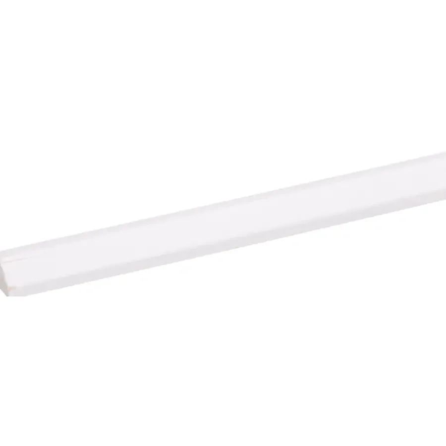 Geen Binnenhoek lat grenen wit gegrond 11x11 mm lengte 270 cm Best