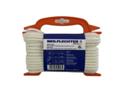 BIROLEN LIJN 6MM 8ST GEVL.POLY WIT 15MTR