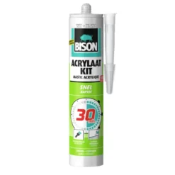 Bison acrylaatkit snel 30 minuten wit koker 300 ml Discount