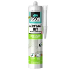 Bison acrylaatkit structuur koker wit 300 ml