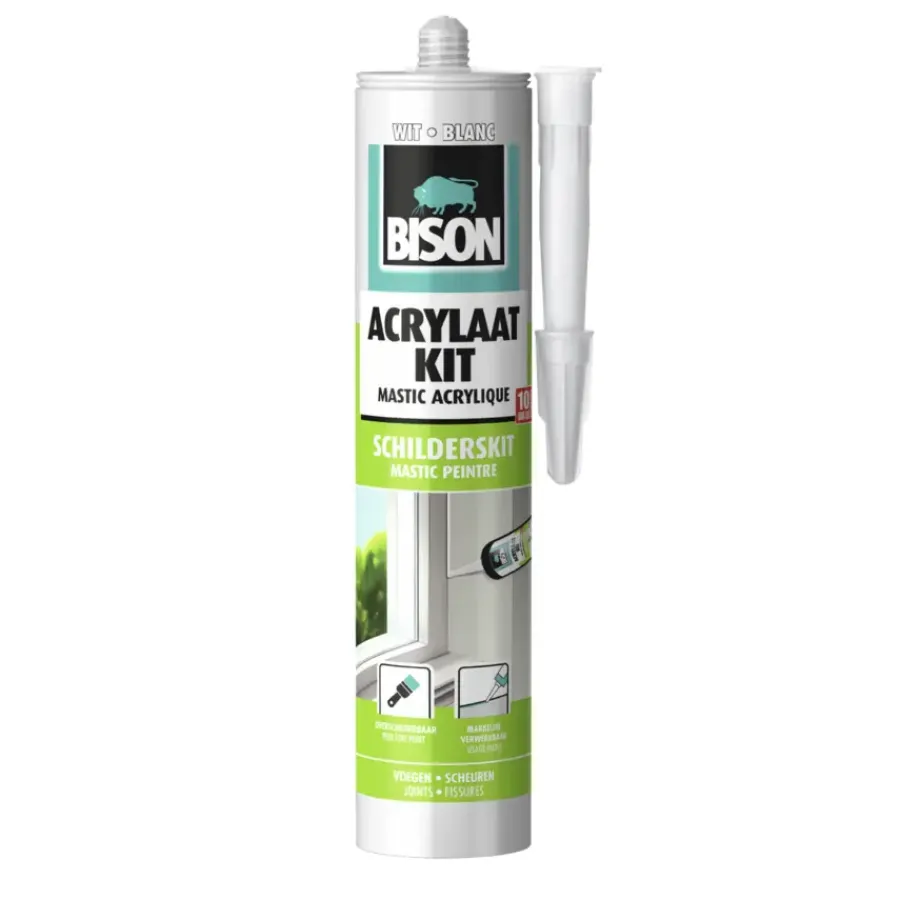 Bison acrylaatkit universeel koker wit 300 ml Discount