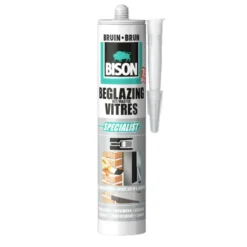 Bison beglazingskit bruin koker 290 ml New