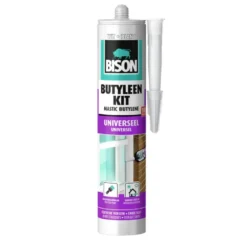 Bison butyleenkit wit koker 300 ml