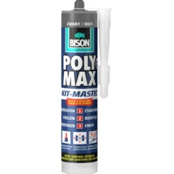 Bison Poly Max afdichtingskit alle voegen zwart 280 ml Clearance