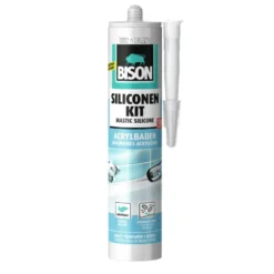 Bison siliconenkit acrylbaden koker wit 300 ml Outlet