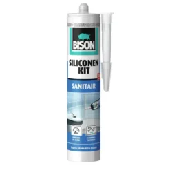 Bison siliconenkit transparant/grijs koker 300 ml Clearance
