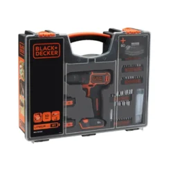 BLACK+DECKER accuboormachine BDC718AS2O-QW + 80-delige accessoireset Discount