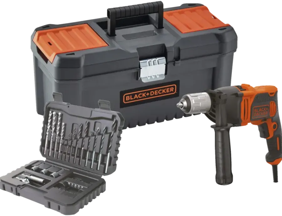 BLACK+DECKER klopboor BEH850KA32-QS in koffer + 32 dlg accessoires Best