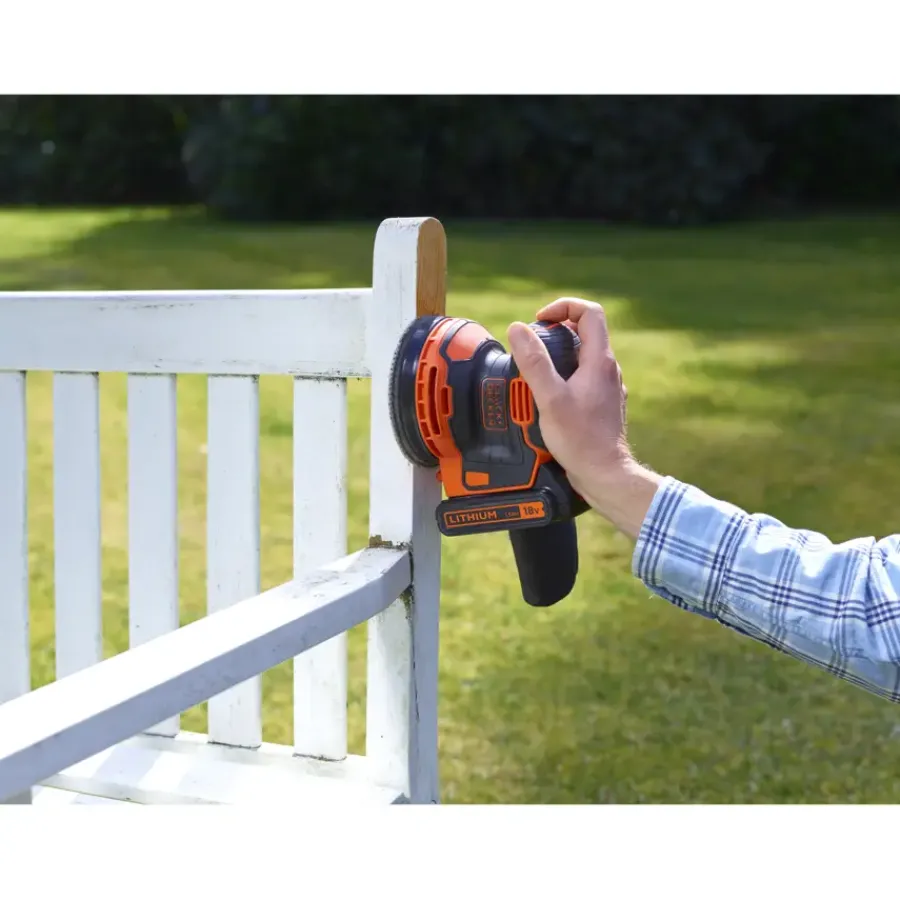 BLACK+DECKER 18V excentrische accuschuurmachine BDCROS18-QW Hot