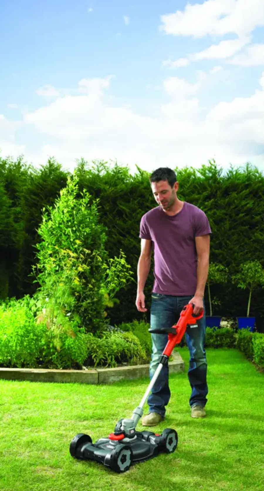 BLACK+DECKER 18V 3-in-1 strimmer LI-ION 20 cm incl. 2,0Ah accu + lader Discount