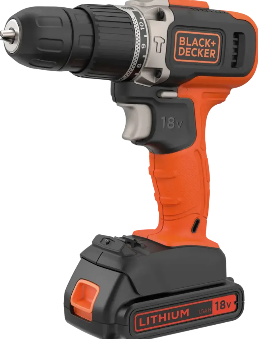 BLACK+DECKER 18V klopboor incl. 1.5Ah accu+lader Clearance