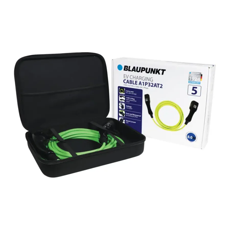 Blaupunkt Electric Verhicle 1 Fase laadkabel 32Ah capaciteit Best