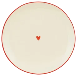 Bord donker rood - h2xd20cm