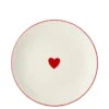 Bord hart rood - h1,5xd20,5cm