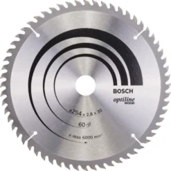 Bosch cirkelzaagblad Optiline voor hout 60 tanden - 254 x 30 x 2,8 mm Sale