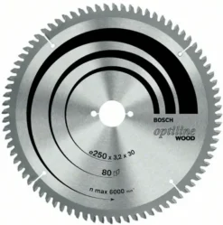 Bosch cirkelzaagblad Optiline voor hout 60 tanden - 254 x 30 x 2,8 mm Sale