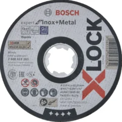 Bosch Expert doorslijpschijf X-Lock 115x1x22 mm inox en metaal recht