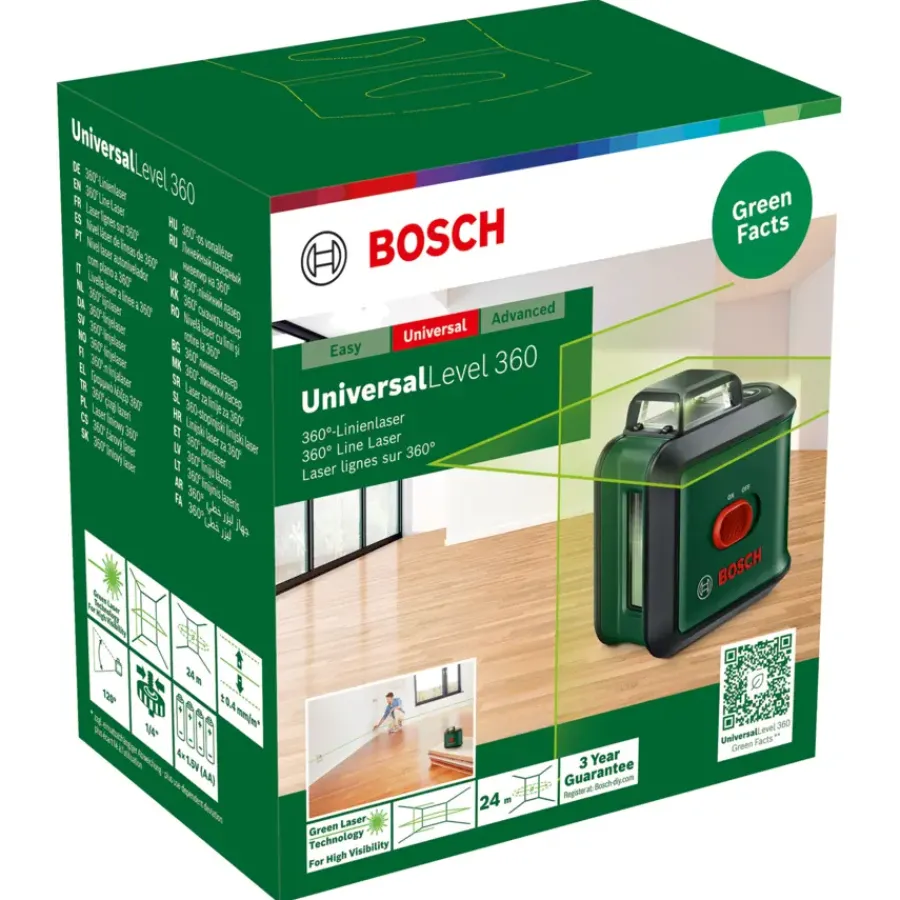 Bosch kruislijnlaser / rotatielaser UniversalLevel 360° Clearance