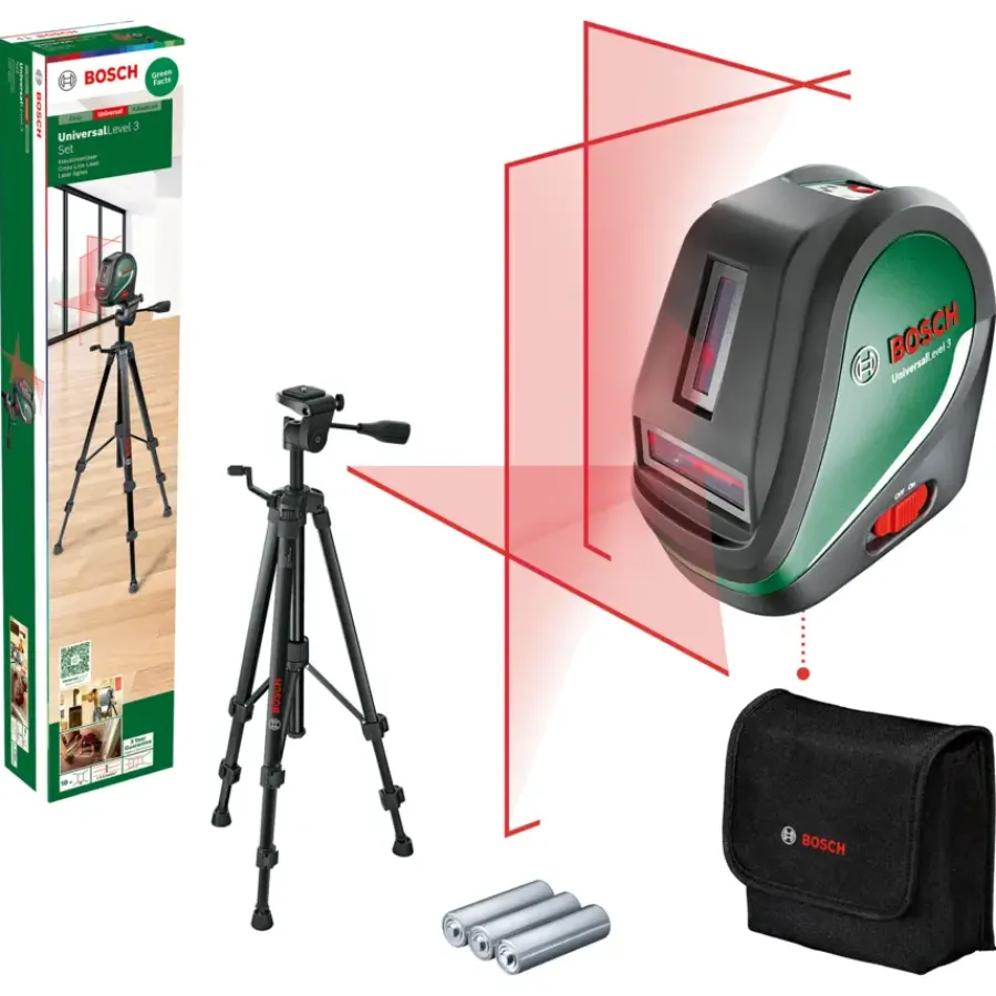 Bosch kruislijnlaser UniversalLevel 3 set Clearance