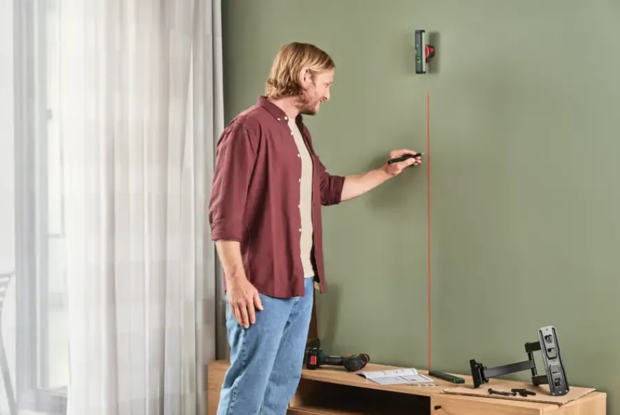 Bosch lijnlaser met waterpas UniversalWallLevel - Basic Best