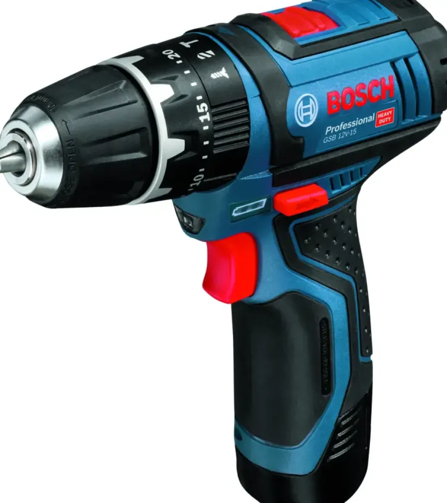 Bosch Professional 12V klopboormachine GSB 12V-15 incl. 2 accu's 2.0Ah + lader en L-BOXX Online