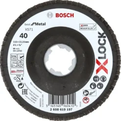 Bosch Prof X-Lock Lamellenschijf 115mm K40 metaal Best