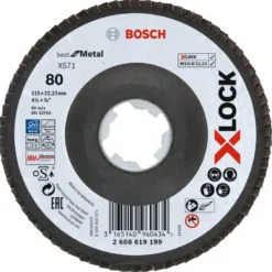 Bosch Prof X-Lock Lamellenschijf X571 115mm K80 metaal Outlet