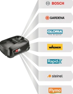 Bosch 18V accu 2,5Ah + lader voor het 'Power for All' accuplatform van , Gardena en o.a. Gloria New