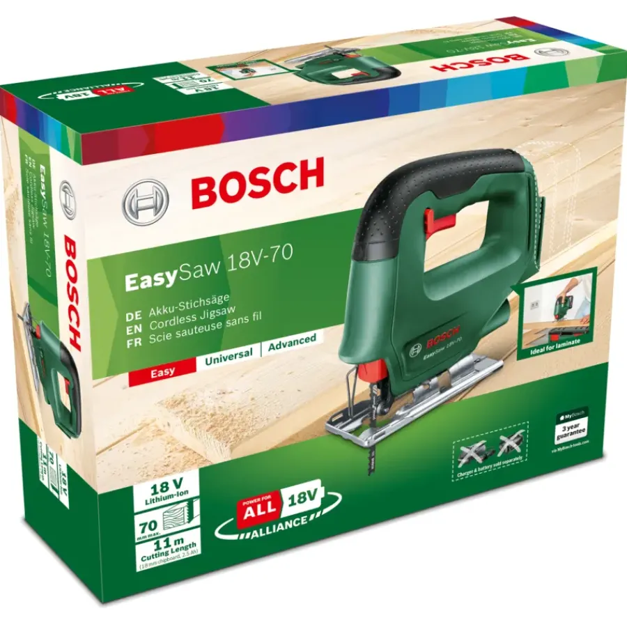 Bosch 18V decoupeerzaag EasySaw 70mm (zonder accu) Best