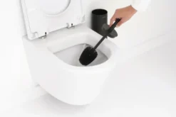 Brabantia MindSet WC Borstel met houder - Siliconen - Mineral Infinite Grey
