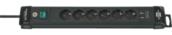 Brennenstuhl Premium-Line Stekkerdoos 6-voudig + 2 USB 3 Meter New