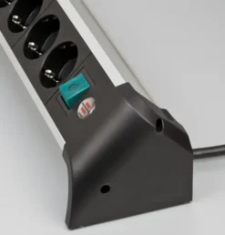 Brennenstuhl Stekkerdoos met schakelaar en USB 4-voudig zwart/grijs 1,8 meter snoer Best