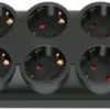 Brennenstuhl stekkerdoos 10-voudig zwart 2 Meter Discount