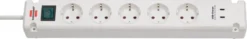 Brennenstuhl Stekkerdoos 5-voudig + 2 USB-C 3 Meter Wit Outlet