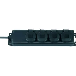 Brennenstuhl Super Solide stekkerdoos 4V met deksel IP44 zwart 2 meter snoer Online