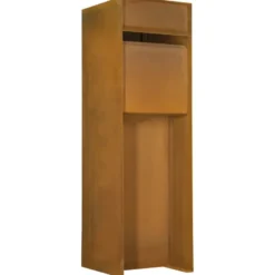 Geen Brievenbus design staand cortenstaal 115 x 37 x 37 cm Discount