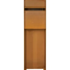Geen Brievenbus design staand cortenstaal 115 x 37 x 37 cm Discount