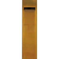 Geen Brievenbus modern staand cortenstaal 121 x 31 x 31 cm Hot