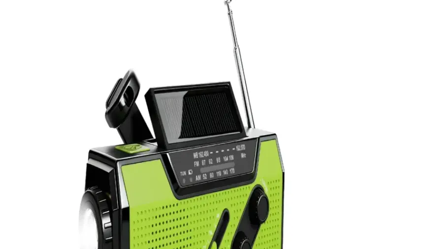 Geen Brixy draagbare noodradio Outlet