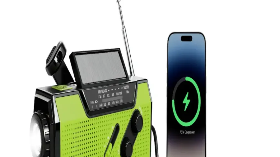 Geen Brixy draagbare noodradio Outlet