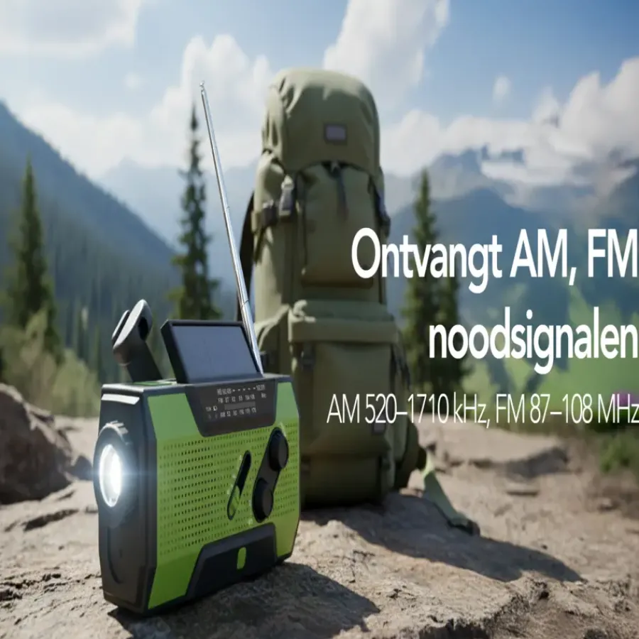 Geen Brixy draagbare noodradio Outlet
