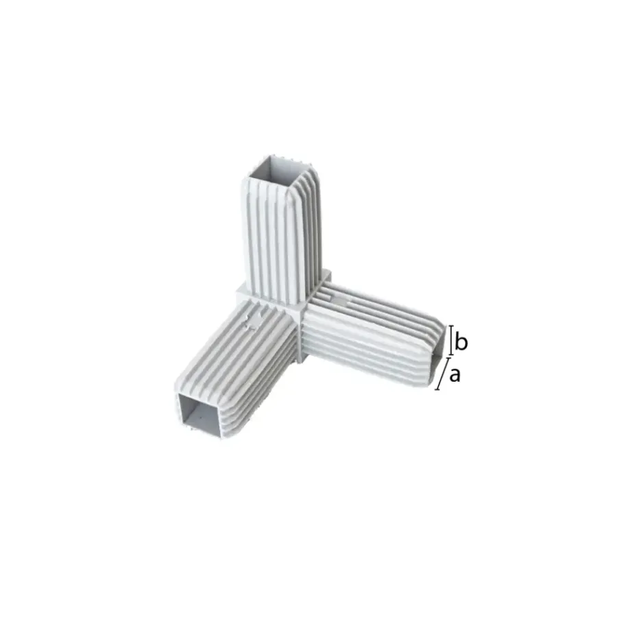 Geen Buisverbinder 3-weg 20x20mm