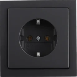 Busch-Jaeger Future Linear Enkel Geaard Stopcontact Zwart Outlet