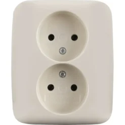 Busch-Jaeger Reflex SI Dubbel Stopcontact Crème Outlet