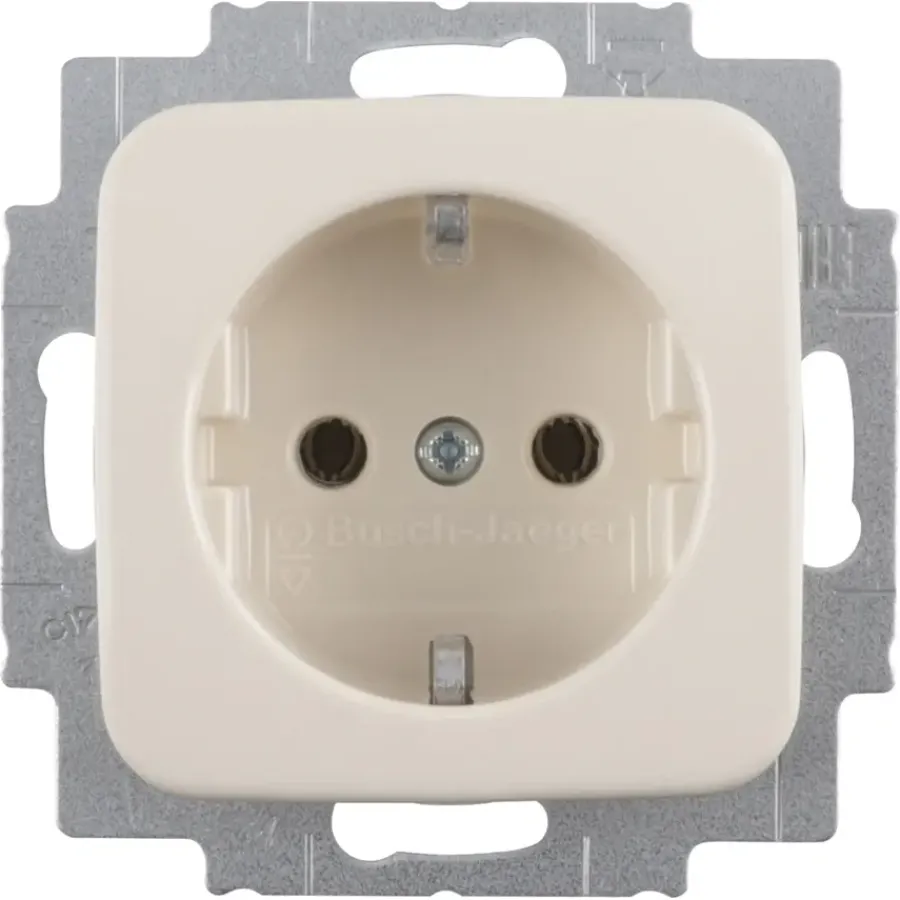 Busch-Jaeger Reflex SI Enkel Geaard Stopcontact Crème Outlet