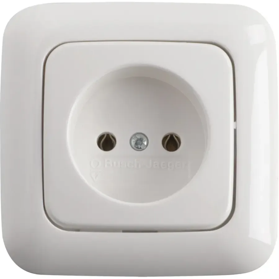 Busch-Jaeger Reflex SI Enkel Stopcontact Wit Outlet
