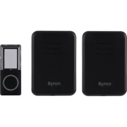 Byron DBY-22354 Draadloze deurbel Complete set 150m Zwart Outlet